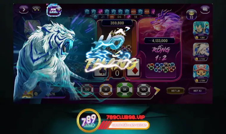 Rồng Hổ 789Club: game đổi thưởng dễ chơi, sớm thắng Rồng Hổ 789Club: game đổi thưởng dễ chơi, sớm thắng
